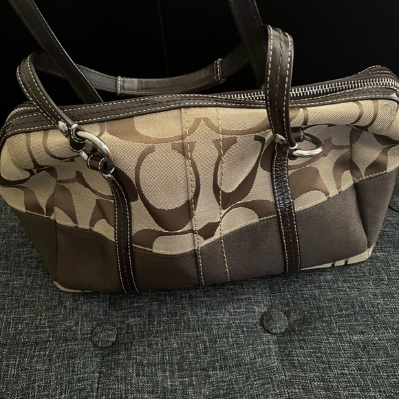 COACH Brown Satchel - Picture 3 of 5